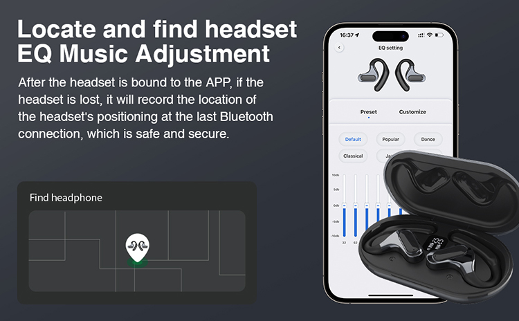 F8 Wireless Headset, F8 OWS earphone, OWS Earbuds ,F8 Earphone, Earphone with Charging Box, Wireless Microphone, Ear Clip Earbuds, ear clip earphone, Open Ear Headphone, Earphones